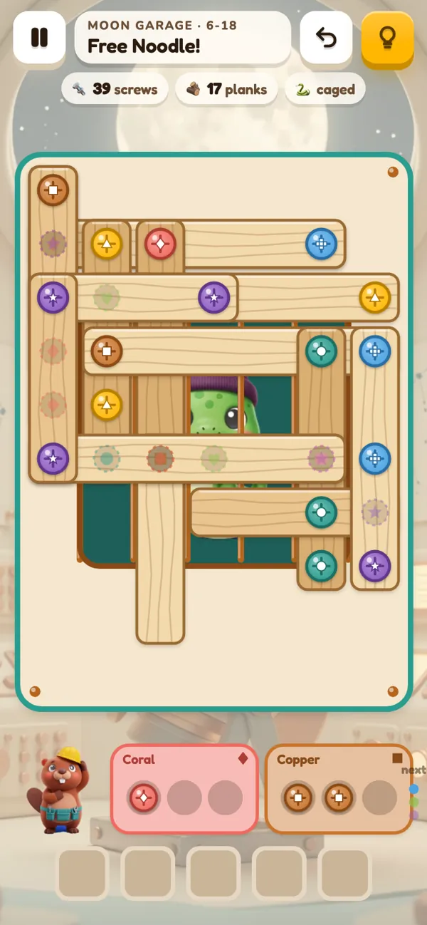 Moon Garage contraption with every colour